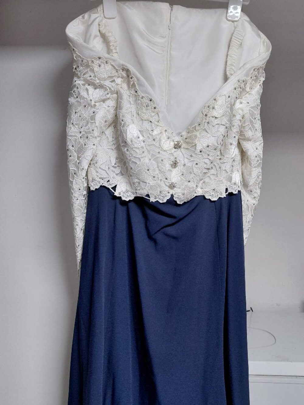 Rose Taft | Vintage 80’s Silk And Lace Beaded M.O.G. Dress